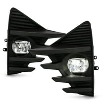 AKKON - Fit 2018 2019 Toyota Prius C Model OE Style LED Fog Lights w/ Switch Wiring Harness Clear Lamp Assembly Pair/Set