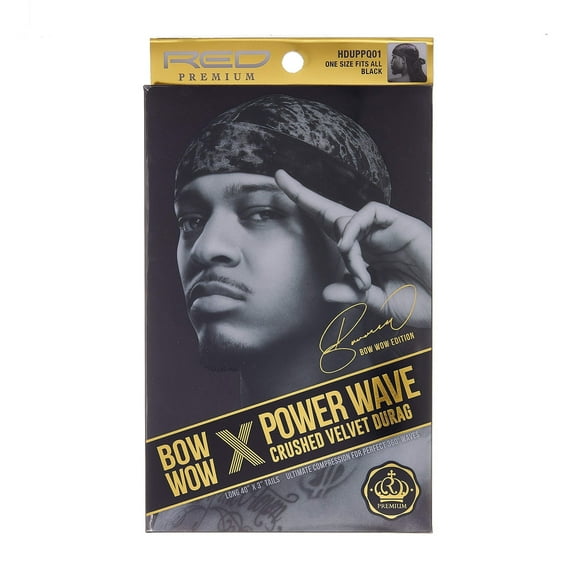 KISS - RPM PW CRUSHED VELVET DURAG (BLACK)