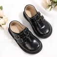 thumbnail image 7 of Rexoro Girls School Loafers Premium PU Leather Double Buckle Wedding Flats Dress, 7 of 7