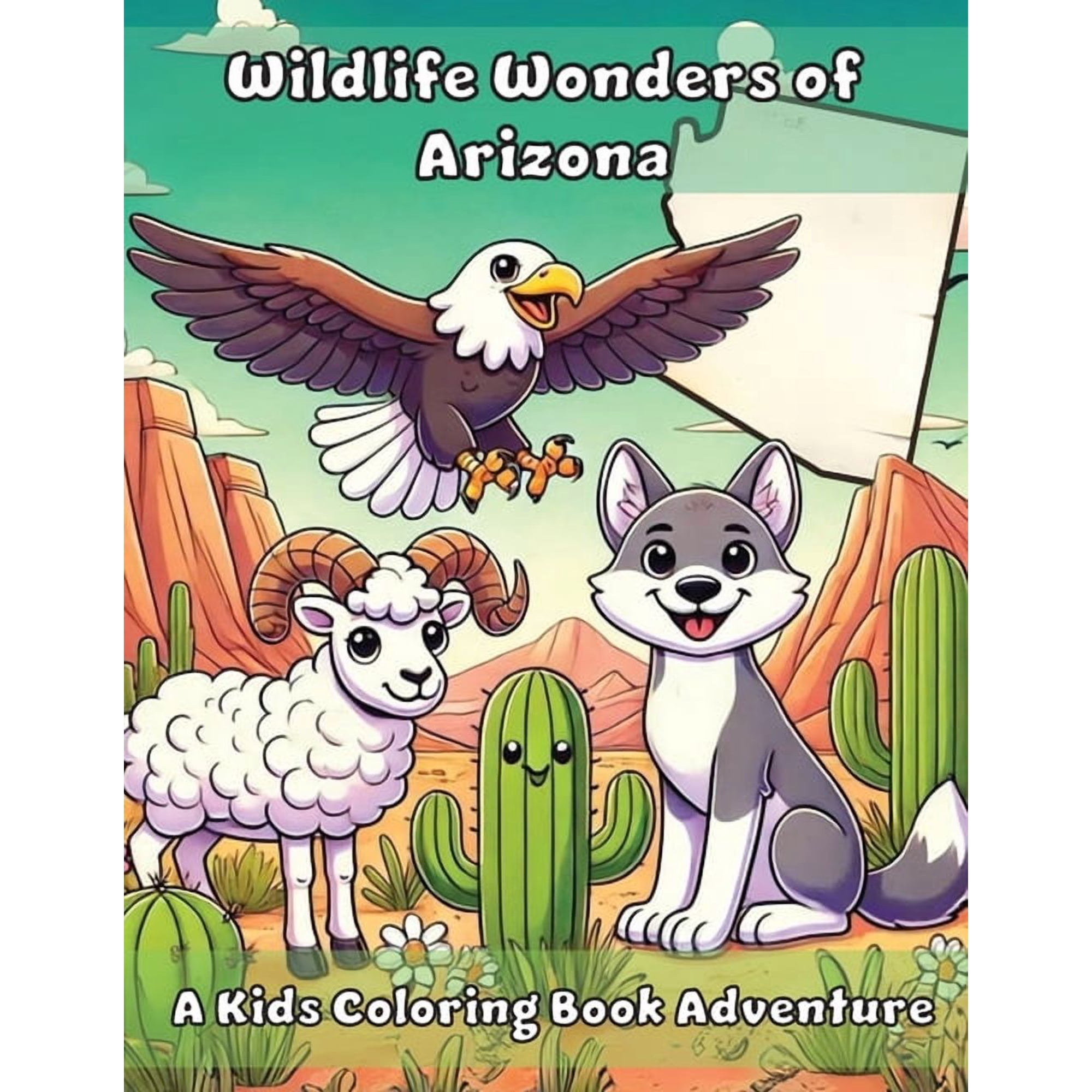 Wildlife Wonders of Arizona: A Kids Coloring Book Adventure (Paperback)