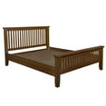 thumbnail image 2 of Crafters and Weavers Mission Quarter Sawn Oak Slat Queen Bed in Walnut, 2 of 3
