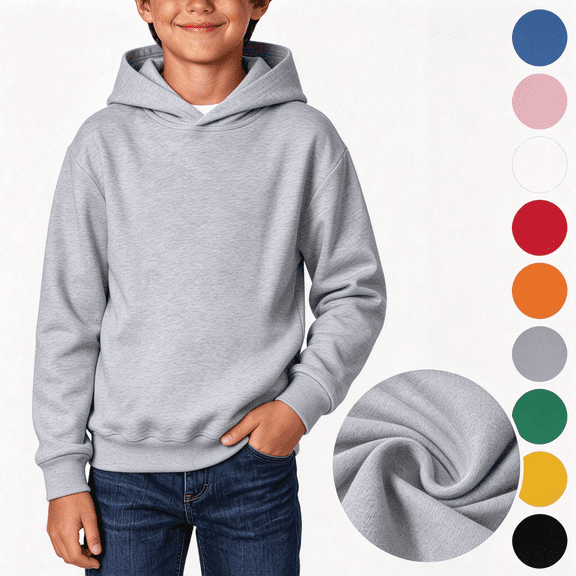 Nugftut Boys Sweatshirts Pullover Hoodies for Kids Casual Long Sleeve Hooded Sweatshirts for Daily Wear Size 9-10