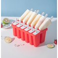 thumbnail image 3 of Popsicle Molds 12 Pieces Silicone Ice Pop Molds Ice Pop Make, 3 of 5