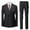 Black, variant on Mens Lightweight Blazer,Men Suit Jacket,Modern Slim Fit Two Piece Business Suit Jacket and Trousers for Wedding Party Attire