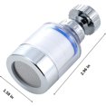 thumbnail image 2 of Filtros de agua Cabezal de grifo Grifo de podredumbre de 360 ​​grados Grifo a prueba de salpicaduras Ducha y grifo de ahorro de agua Elemento de filtro reemplazable, filtro transparente, 2 of 5