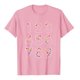 thumbnail image 5 of Tops de Manga Corta de las Mujeres Casual Impresa Camiseta Blusa Cuello Redondo Moda Poliéster Ligero Suave Cómodo para las Vacaciones Diarias de Trabajo de la Fiesta de Citas, 5 of 8