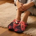 thumbnail image 3 of Chririnla Spooky Bat Castle Bedroom Shoes Cozy Comfy Plush Fuzzy Warm Fur Lined Washable Comfortable Cute Girls Ladies Home Slippers, 3 of 7