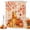 Orange, Yellow, Apricot, variant on Dogs Fall Shower Curtains for Bathroom, Maple Leaves Pumpkins Thanksgiving Autumn Waterproof Fabric Shower Curtain, Decorative Bathroom Curtain for Bathtub, 36"x72", No Hooks Included