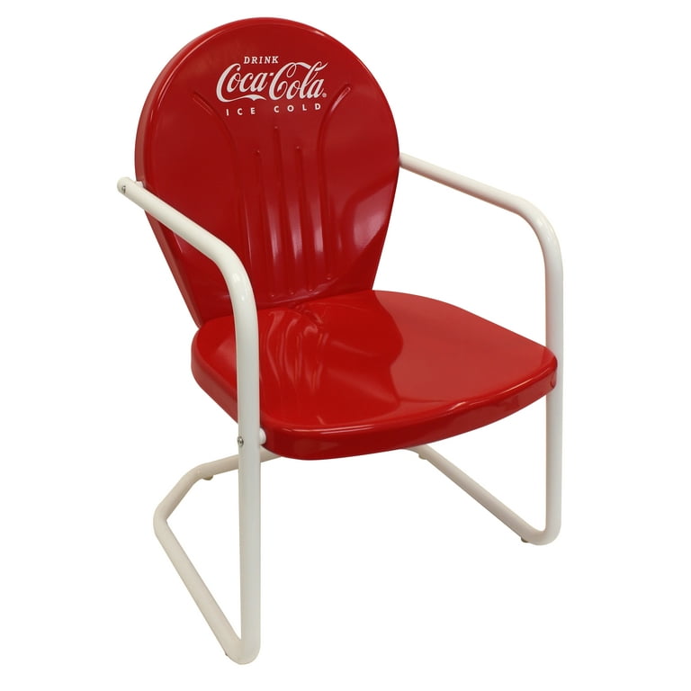 Coca Cola チェア Leigh Country CP 98015 Metal Coca-Cola Adult 3 Pc Bistro Set