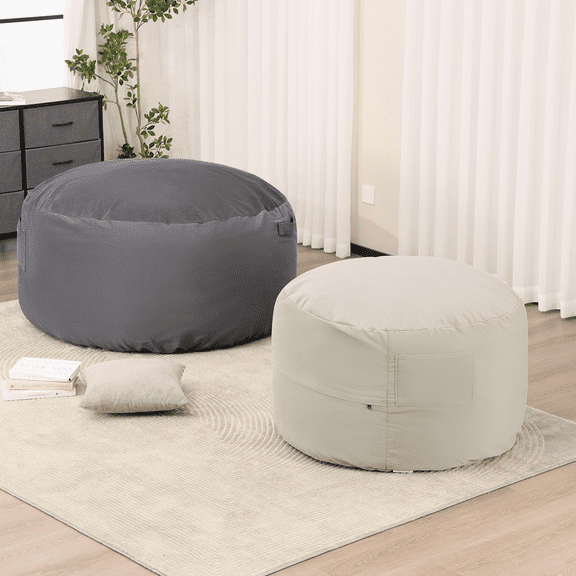 MAYEERTY Bean Bag Chair for Adults, Foam Filled Furniture with Soft Removable Cover, Comfy Kids Sofa for Living Room Bedroom Dorm, 4 Feet