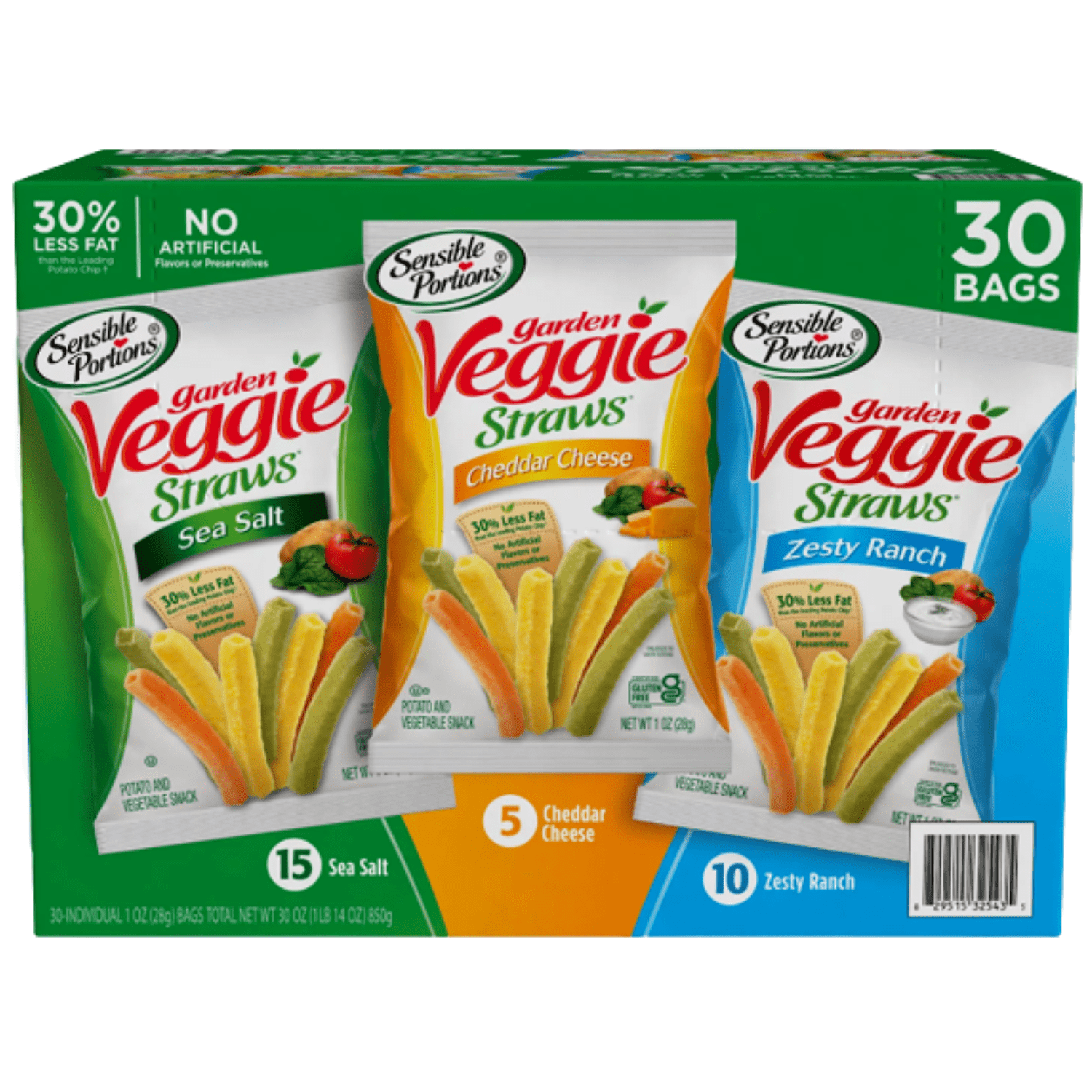 Sensible Portions Garden Veggie Straw Variety Pack (30 pk.)