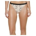 thumbnail image 3 of Calvin Klein Women's Logo Ring Printed Bikini Bottoms Swimsuit Black Size L, 3 of 3