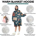 thumbnail image 5 of Blue Basketball Related Items Pattern Wearable Oversized Blanket,Wearable Blanket Hoodie for Adults,Cozy Hooded Blankets with Super Pockets,Super Warm Fuzzy Pullover for Women & Men, 5 of 6