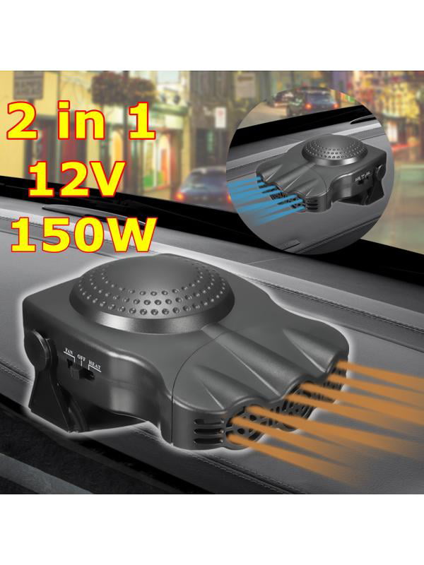 Renault Trafic Powerful 150w 12v Plug in Car Heater/Fan/Defroster 360* Swivel