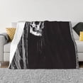 thumbnail image 1 of Balery Gothic Skull Drape Manta de Franela con Dibujo, Lujo Ultra Suave y Cálido, Antipelusa y Resistente a las Arrugas para Cama, Sofá, Camping -40"x30", 1 of 6