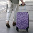 thumbnail image 3 of Purple Leopard Print Luggage Cover Fashion Suitcase Cover Baggage Covers Fit 25-28 Inch Luggage (Go Travel), 3 of 5