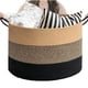thumbnail image 1 of XXL  Cesto de Cuerda Tejida con Asas - Cesta de Lavandería Plegable Tejida 70 L, Cesta de Almacenamiento para Ropa Sucia, para Sala de Estar, Cuarto de Lavandería 50 * 50 * 33CM, 1 of 7
