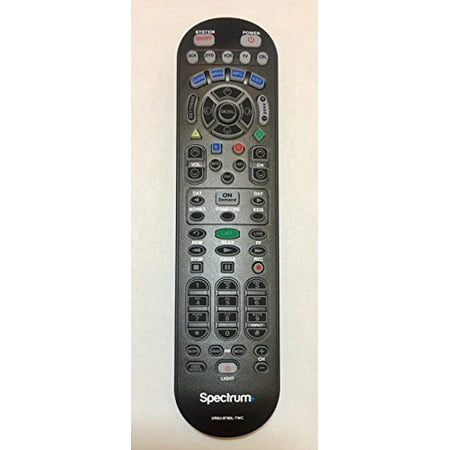 Spectrum updated CLIKR-5 universal remote control. Backwards compatible with Time Warner, Brighthouse and Charter cable