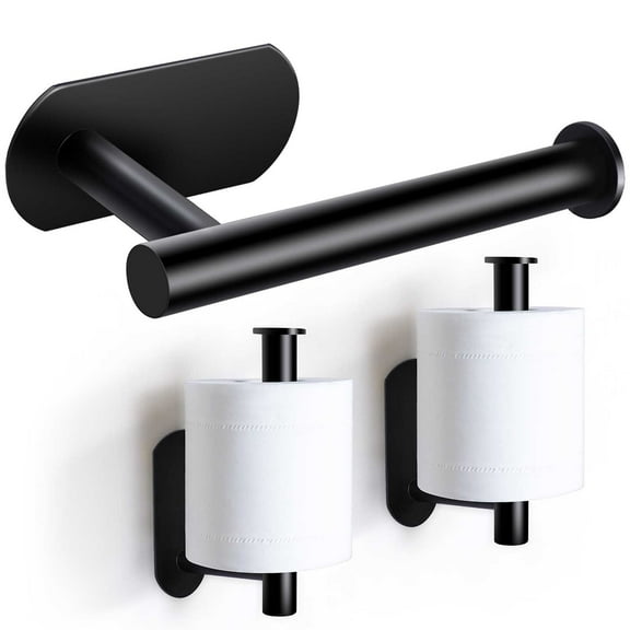 Toilet Paper Holder, Self Adhesive Toilet Paper Roll Holder For Bathroom Toilet Kitchen Stick Wall Mounted Paper Holder