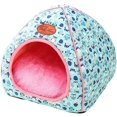 thumbnail image 1 of Cama para perros y gatos oso de fresa Yurta azul L, 1 of 5