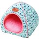thumbnail image 1 of Cama para perros y gatos en forma de yurta de tela con almohada, alfombra plegable cálida y lavable para mascotas, cama para perros de otoño e invierno, cómodo colchón para mascotas, azul M oso de fresa Electrónica, 1 of 5