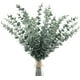 thumbnail image 1 of 20 tallos de hojas artificiales de eucalipto, decoración de vegetación falsa, ramas de plantas falsas, tacto real para arreglos florales, jarrones, ramos de boda, centro de mesa (15 pulgadas de alto), 1 of 8