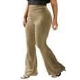thumbnail image 3 of Pantalons de Survêtement en Velours Bootleg pour Femmes, 3 of 6