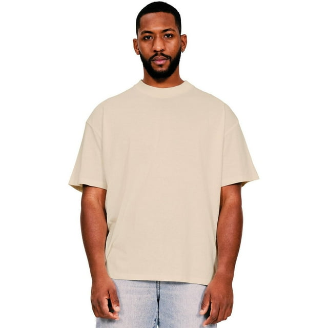Casual Classics T-Shirt à Encolure Allongée en Coton Filé à l'Anneau pour Hommes
