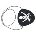 thumbnail image 3 of Skull Eye Patch, Skull Knife Pattern Pirate Eye Patch Wide Applicability 24pcs Adjustable Tightness  For Cosplay Dances For Costume Party, 3 of 8