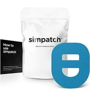 SIMPATCH , Omnipod Adhesive Patch with Strap (25-Pack) , Waterproof Adhesive, CGM Tape (Blue)