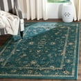 thumbnail image 5 of SAFAVIEH Evoke Horatio Traditional Floral Area Rug, Turquoise/Beige, 8' x 10', 5 of 5