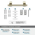 thumbnail image 5 of Amerock Davenport Golden Champagne Pivoting Double Post Toilet Paper Holder, 5 of 8