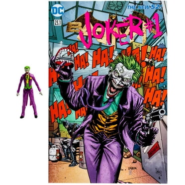 McFarlane DC Page Punchers Joker Action Figure & Comic Book (Rebirth)