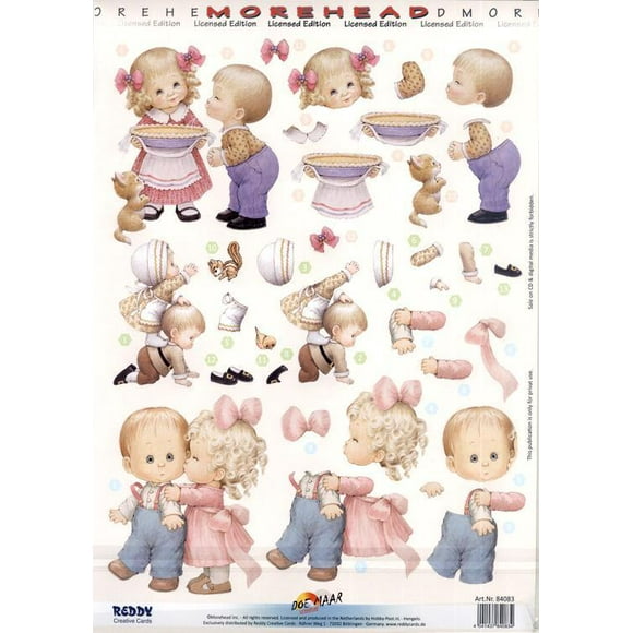 Morehead Feuilles 3D Prédécoupées - Ensemble