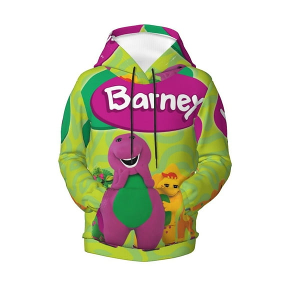 Barney And Friends Teen Boys Girls Hoodies 3D Printed Hooded Sweatshirts for Kids Long Sleeve Casual Unisex Pullovers with Pockets