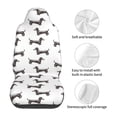 thumbnail image 5 of Sikiie Dachshund Dog Puppy Car Seat Protector 2 Pack Car Seat Cushion Mat, Car Seat Covers for SUV, Truck, Van, 5 of 7