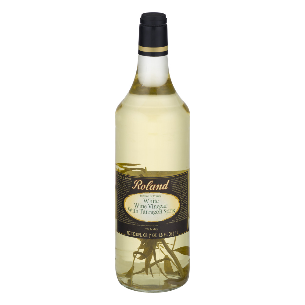 Roland White Wine Vinegar with Tarragon Sprig, 33.8 FL OZ