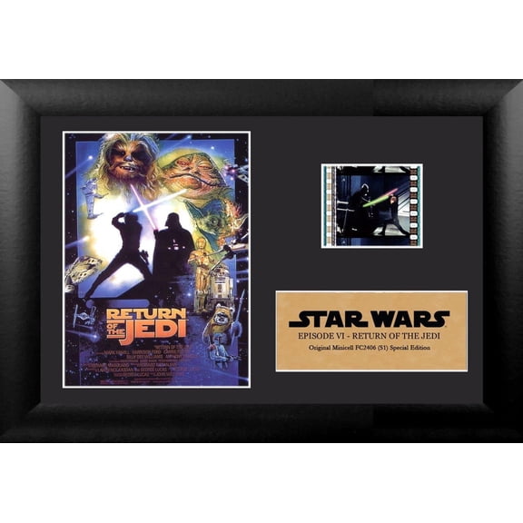 Star Wars Episode VI Return of the Jedi Authentic Minicell FilmCells Framed Desktop Presentation USFC2406