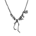 thumbnail image 1 of Fiudx Collar de Dinosaurios, Alegría de Aleación de Estilo Exagerado, Collar de Esqueleto para Regalo Familiar, Ideal para Fiestas En Casa, Accesorio de Moda, Requiere Almacenamiento Seguro., 1 of 4