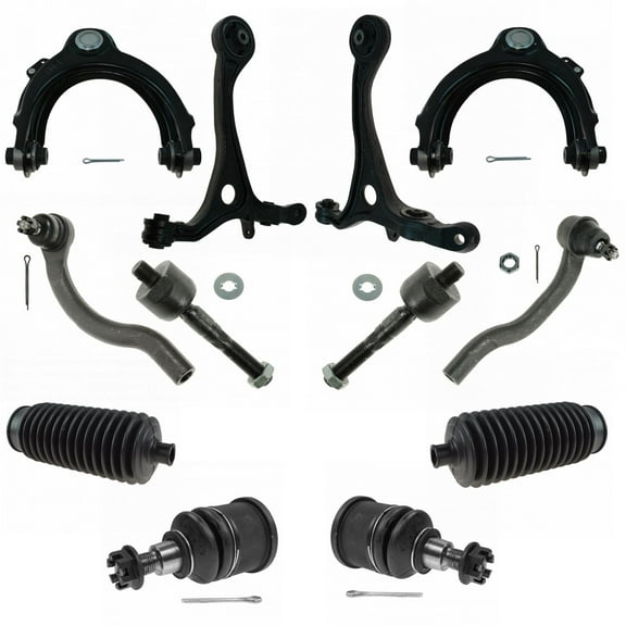 TRQ 12pc Steering Suspension Kit Control Arms Ball Joints Tie Rods for Accord PSA69985