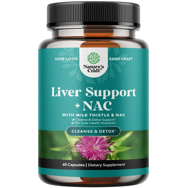 Liver Support Supplement with NAC Herbal Liver Supplement with N