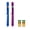Blue and Purple, variant on Pen Light with Pupil Gauge Nursing Pen Lights for Nurses 2 Pack Reusable Pupil Penlight for Nursing Students Doctors EMTs White Light LED Penlights for Nurses with 4 Batteries (Black)