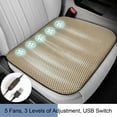thumbnail image 2 of BallsFHK Breathable Car Ventilated Seat Cushion, Soft Ventilated Car Seat Cushion, Comfortable And Cool Seat For Car, Home Use, Universal Fit With5 Fans 3-speed Adjustme, 2 of 4