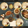 thumbnail image 4 of 100Fens 10 Piece Thanksgiving Halloween 9 Inch Turkey Letters Fruit Pumpkin Disposable Paper Plates for Dinner Parties Convenient and Portable Use, 4 of 6