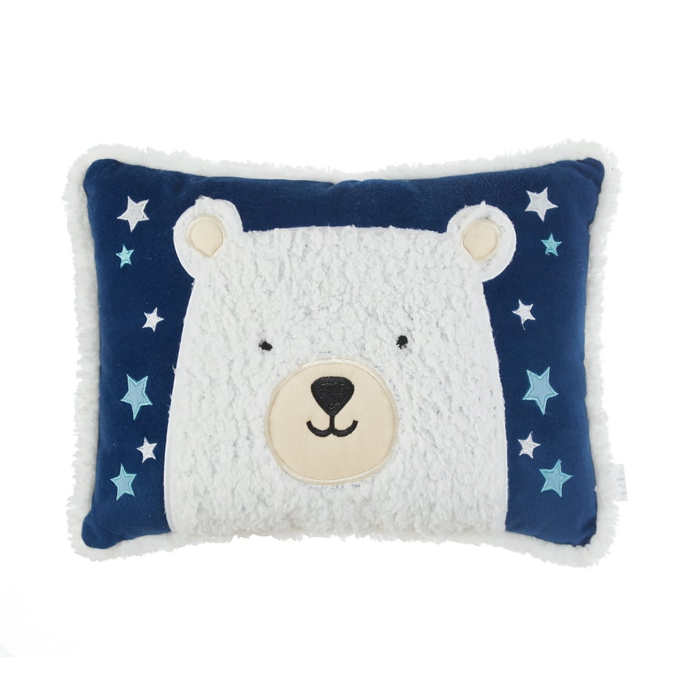 Bear Sherpa Decorative Pillow for Kids by American Kids