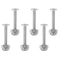 thumbnail image 5 of 6pcs Table Football Tabletop Game Table Hardware Accessories Foosball Table Replacement Parts Little Man Player Screws Nuts Table Football Screws Silver, 5 of 5