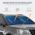 thumbnail image 4 of Easygdp Deep Blue Glitter for 2 PCS Foldable Car Sun Shade Front Windshield Sun Protection Cover for Car, SUV, Truck-Medium, 4 of 6