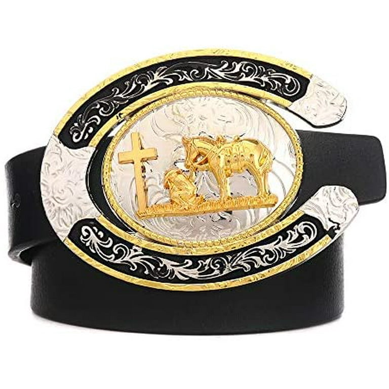 KDG Vintage Celtic Knot Belt Buckle for Men Simple Cowboy Belt Buckle, Men's, Size: Large, Silver