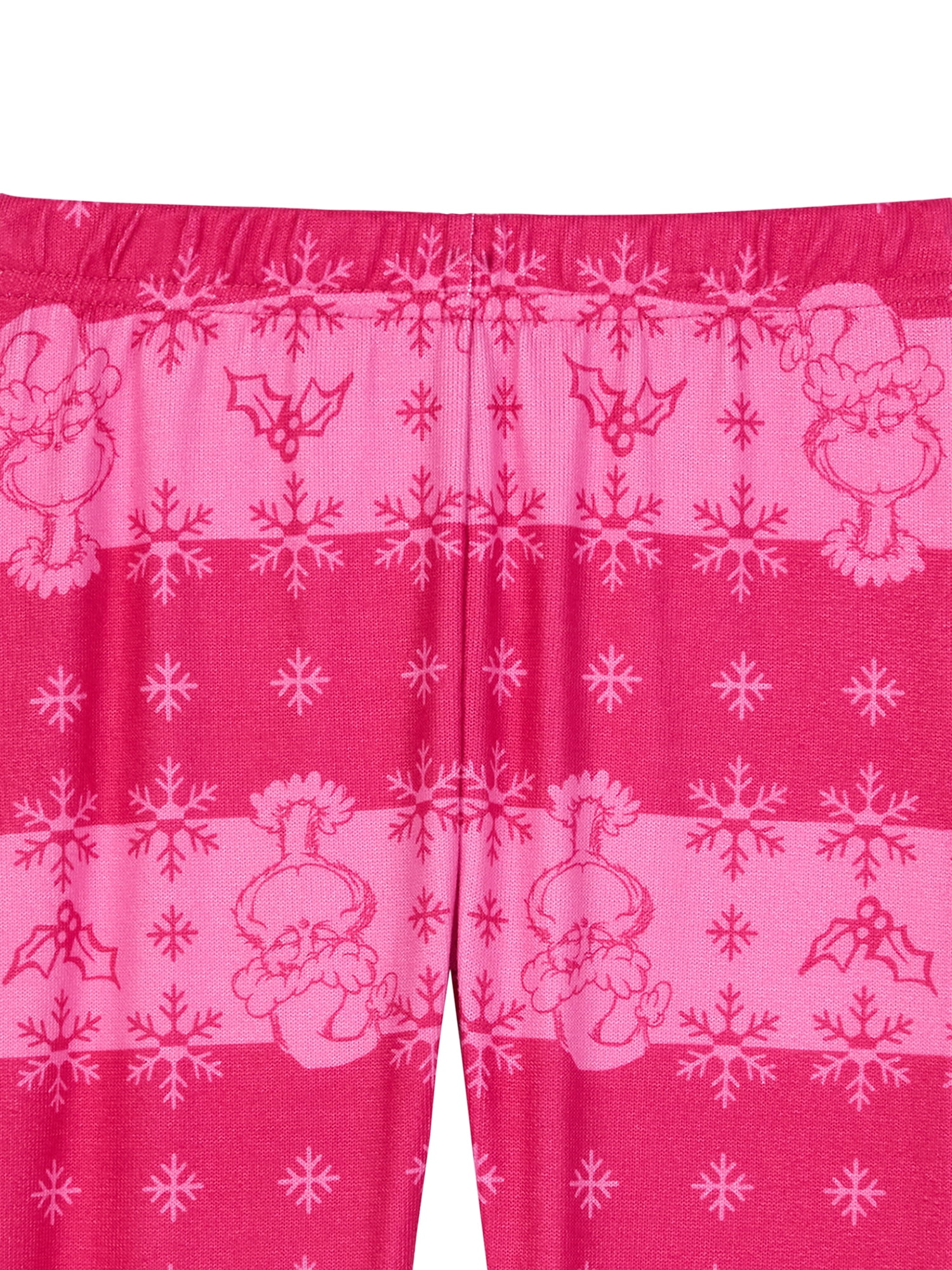 Grinch Girls Long Sleeve Snug Fit Top and Pant Pajama Set, 2-Piece, Sizes 4-10