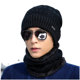 thumbnail image 2 of Gorro de invierno cálido para hombre, gorro de lana de punto, gorro de ciclismo de invierno, gorro con protección para los oídos, gorro a prueba de frío, gorro para hombre con cuello grueso, 2 of 6